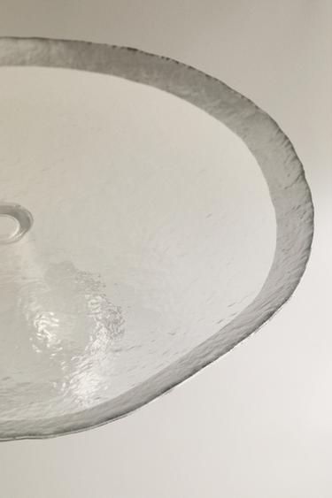 PLAT VERRE RELIEF FILET ARGENTÉ - Argent de Zara - Image 2