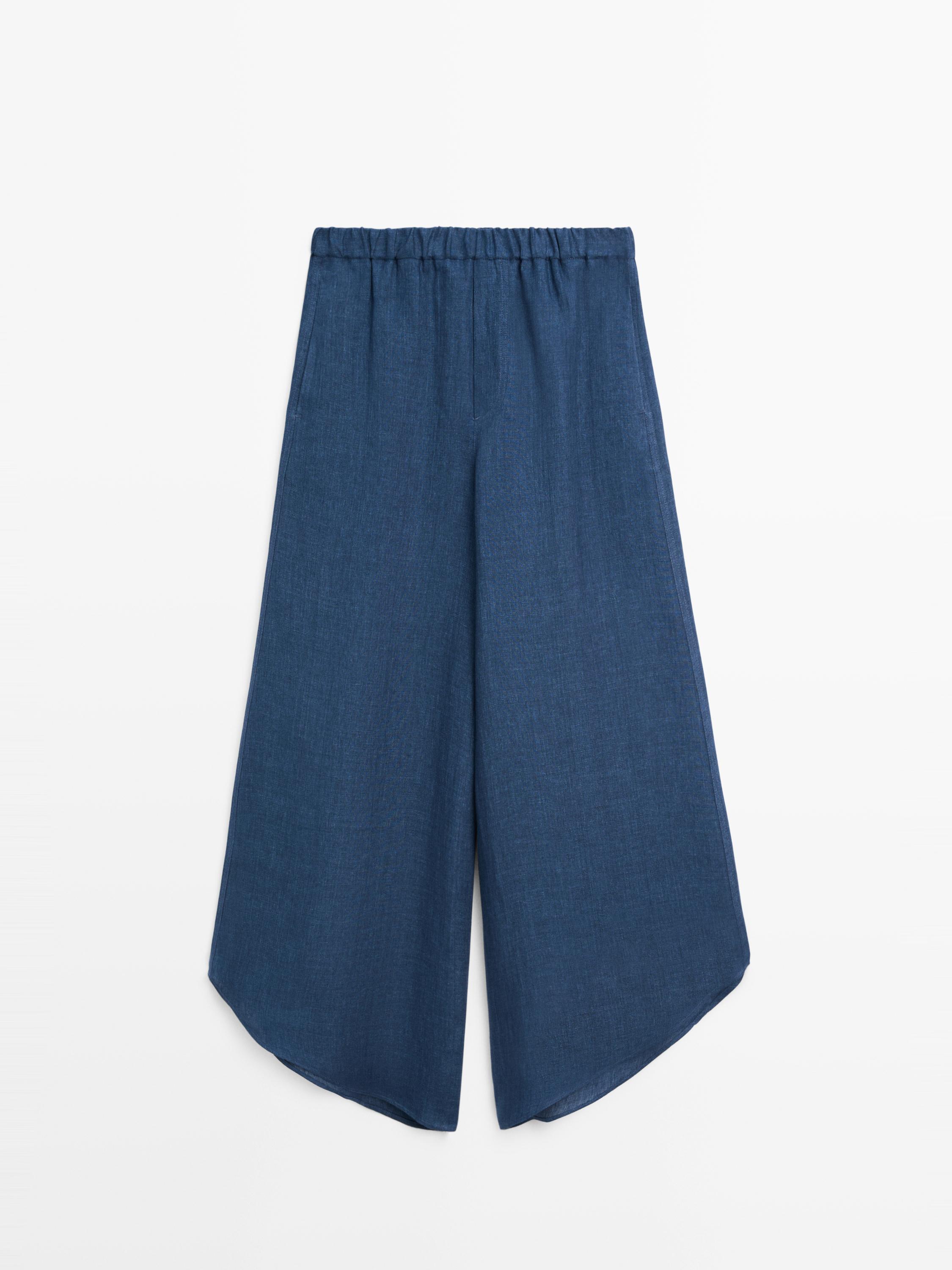 Total look linen trousers