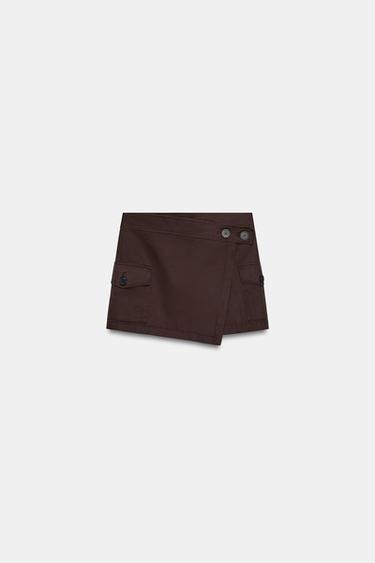 カーゴスコートブラウンZaraのカーゴスコート - ブラウン 