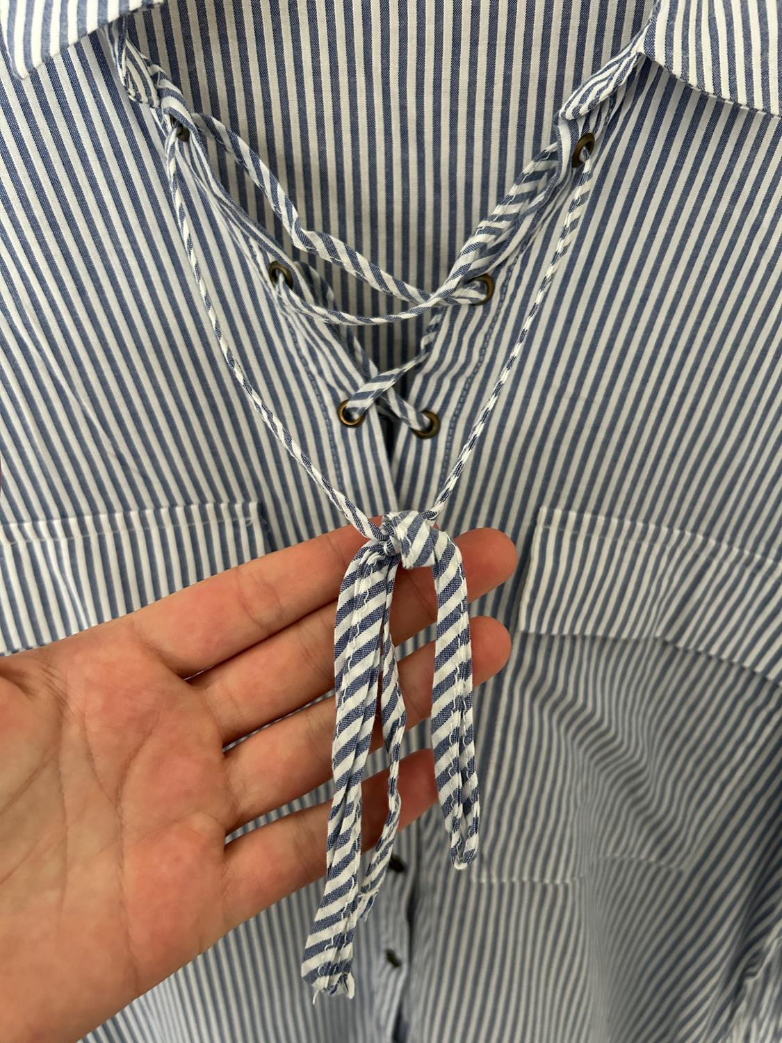 STRIPED SHIRT WITH BOW - Image 3