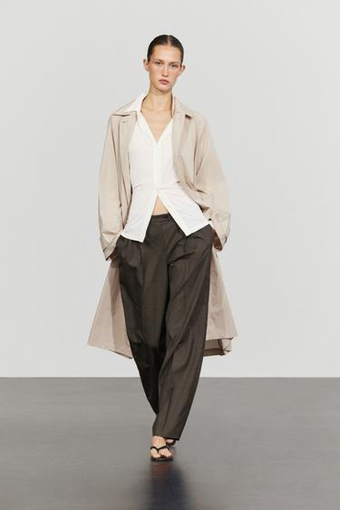 Zara 100% cool wool pleated pants - Cobalt - Image 0