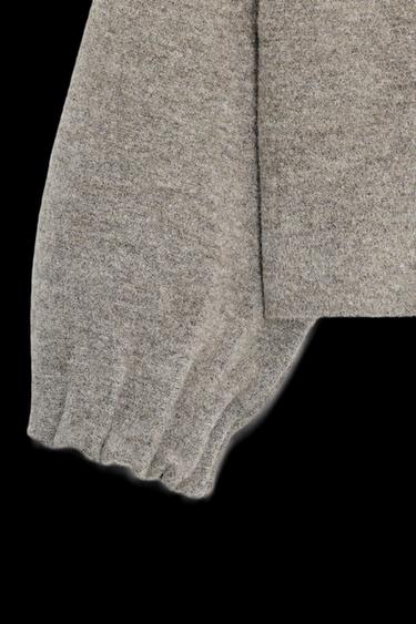 KNIT BOMBER JACKET - Anthracite Grey by Zara