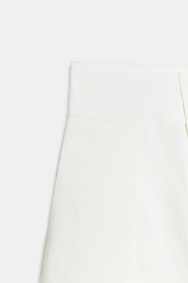 PANTALON SATINÉ BALLON - Blanc cassé de Zara - Image 9