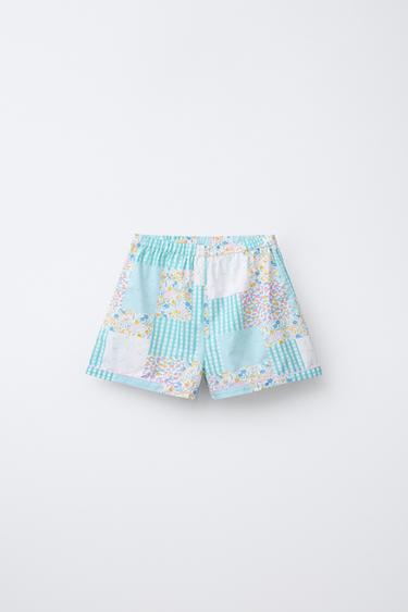 2-6 YEARS/ PATCHWORK SHIRT AND BERMUDA PYJAMAS - Ecru by Zara - Image 3