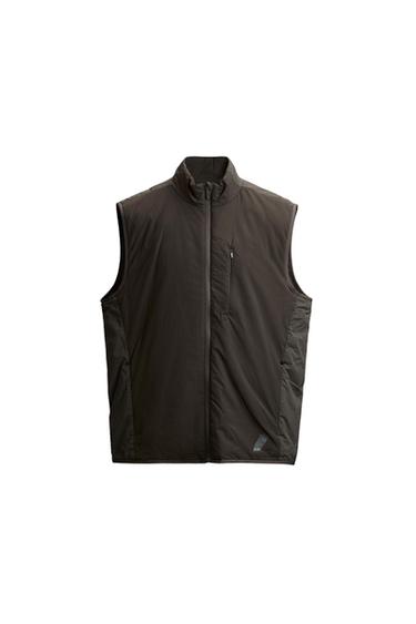 Zara LIGHTWEIGHT TECHNICAL VEST - Dark brown - Image 0
