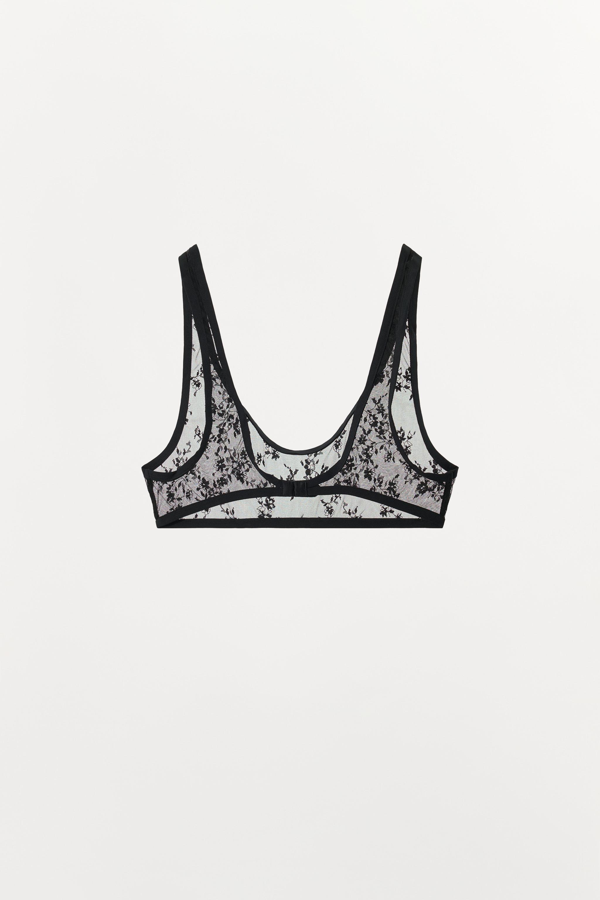 Zara Süet Dantelli Bralet görsel 4