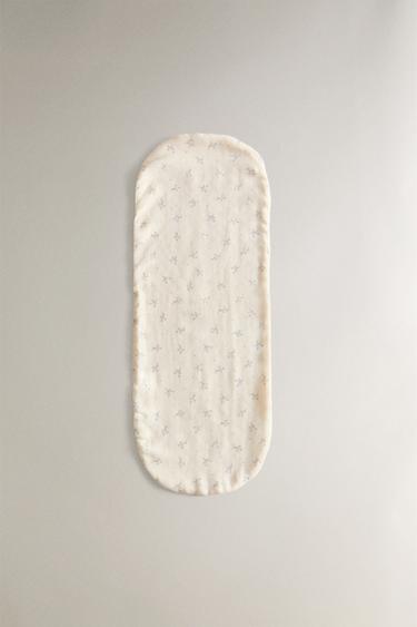 Zara CHILDREN'S SHOULDER BIB WITH MINI FLOWERS - Oyster-white - Image 0