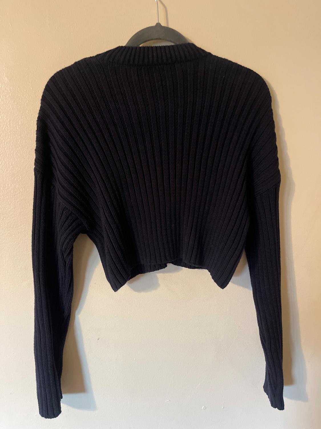 CROPPED KNIT SWEATER - Image 3