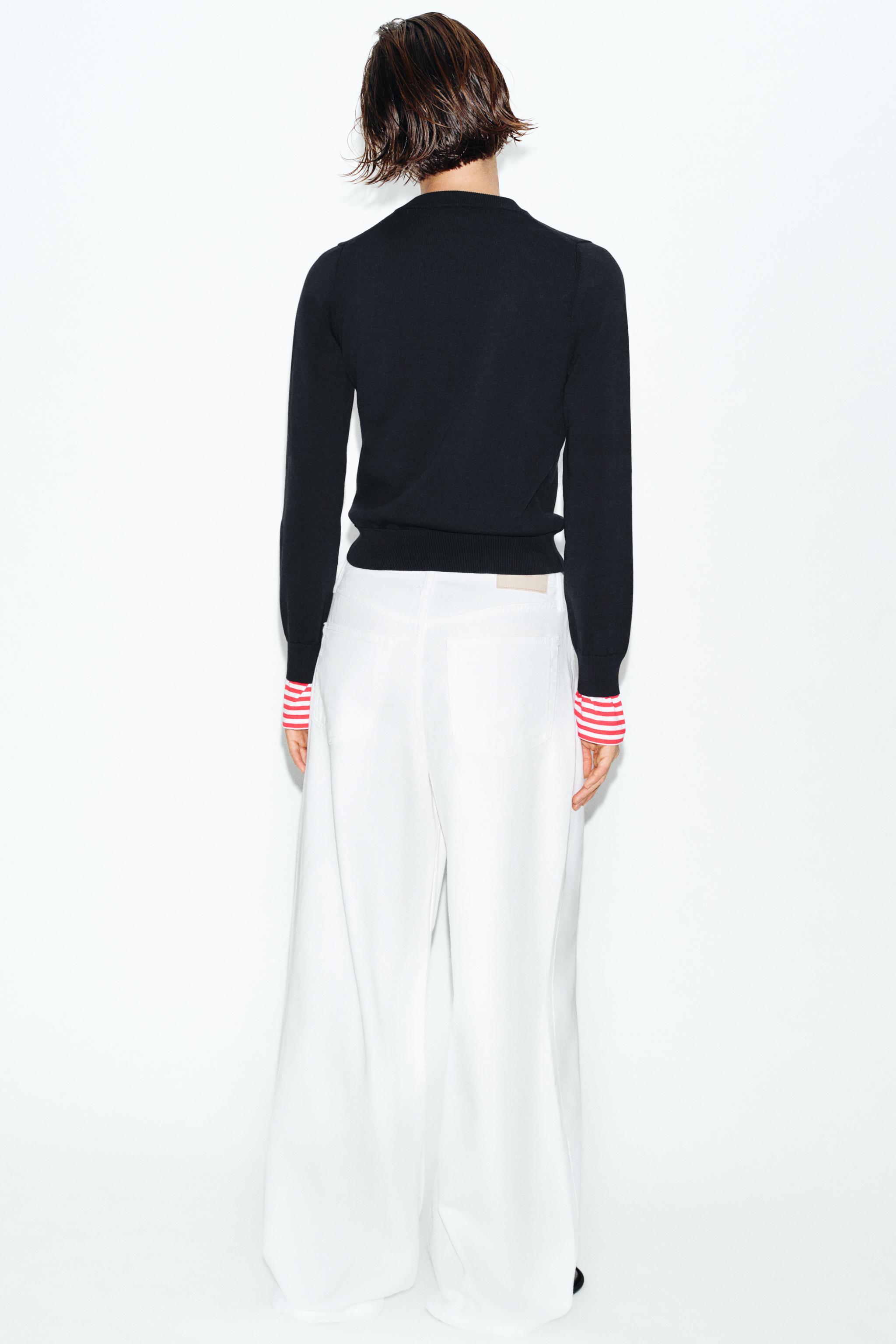 COMBINATION STRIPED KNIT JUMPER