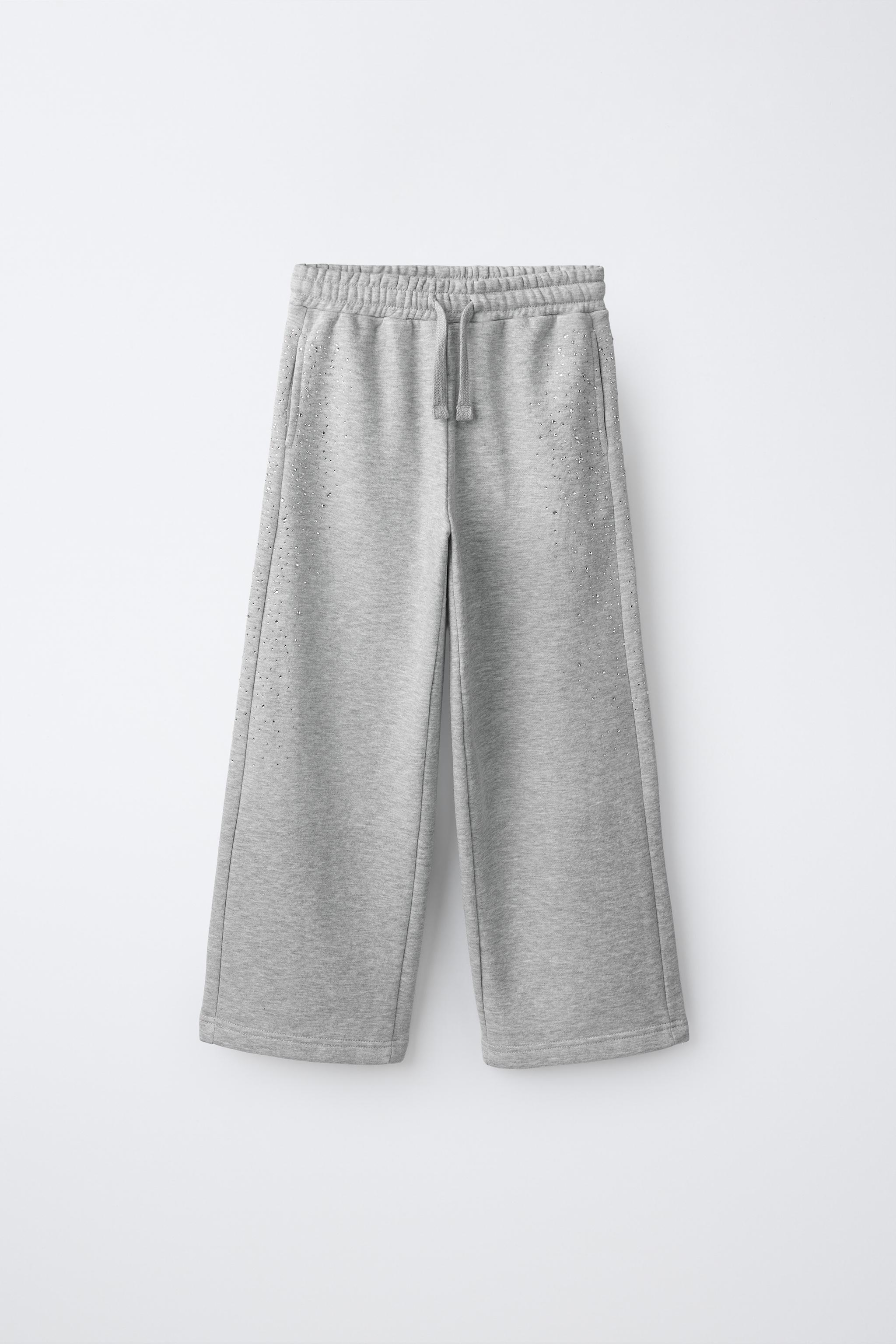 PANTALÓN WIDE LEG APLIQUE STRASS