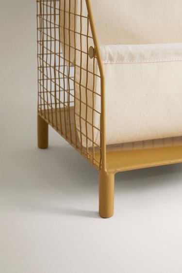 CHILDREN'S METAL BOOK RACK - Mustard by Zara - Image 4