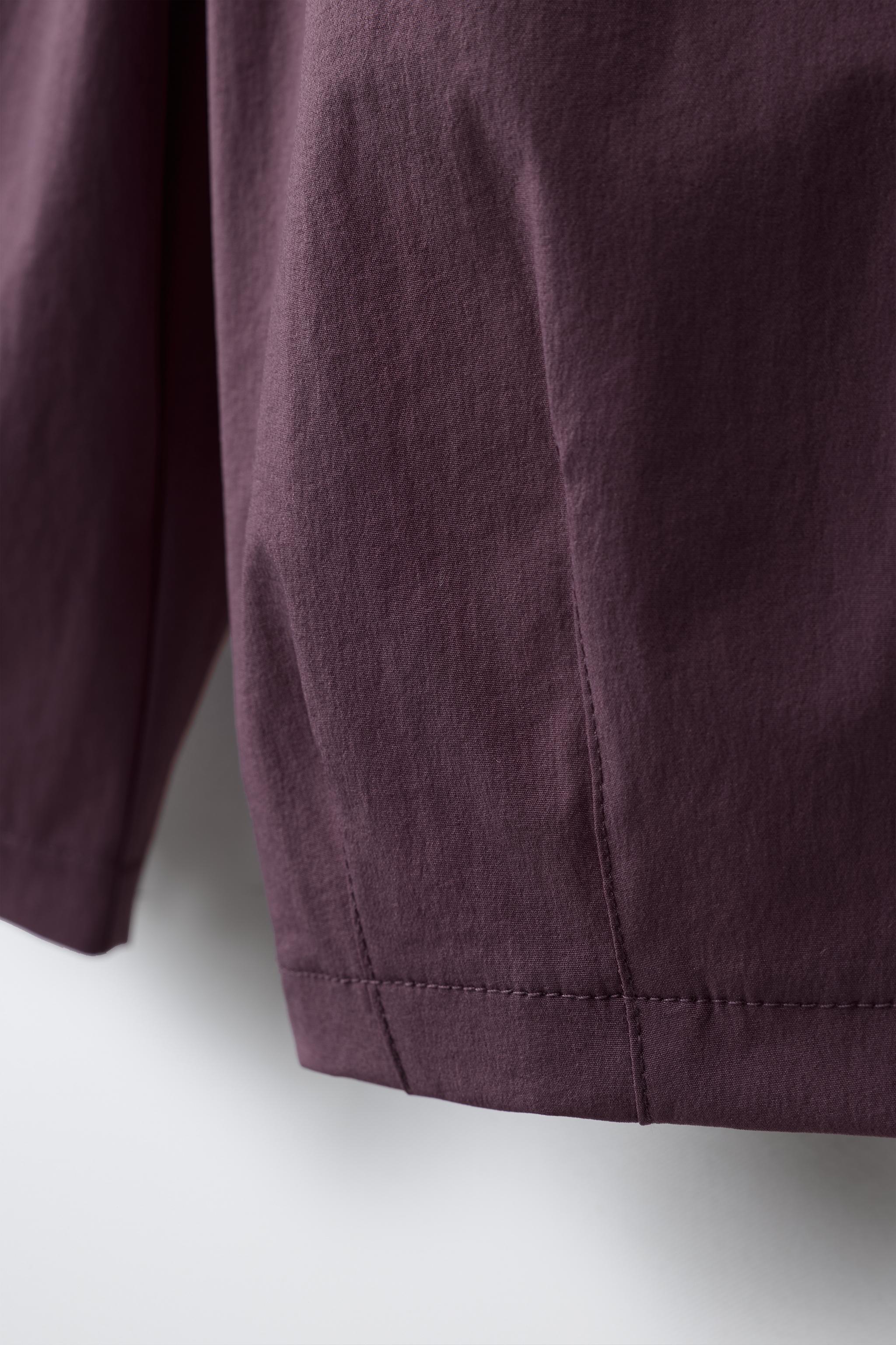 TECHNICAL BALLOON PANTS WITH RUFFLE DETAIL