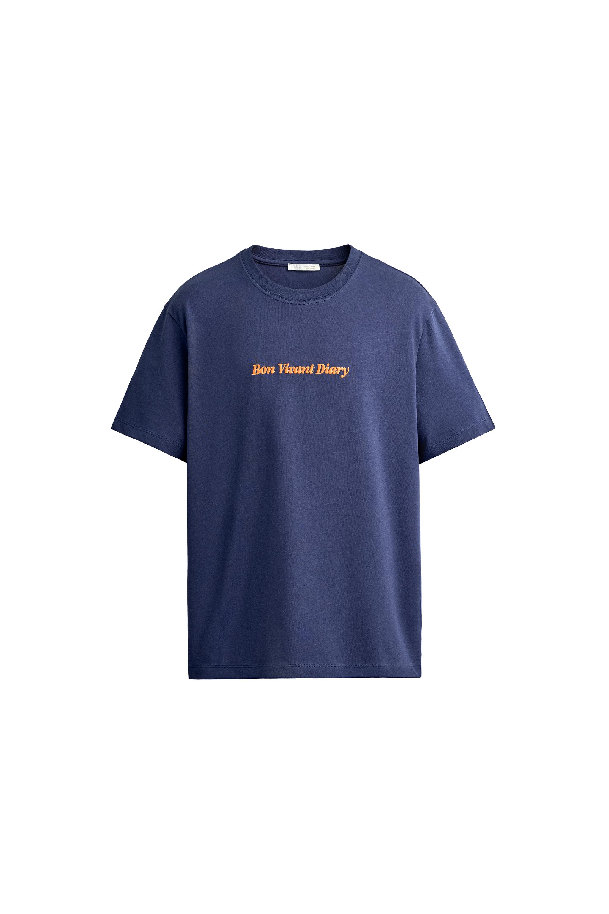 CAMISETA RELAXED FIT TEXTO BORDADO