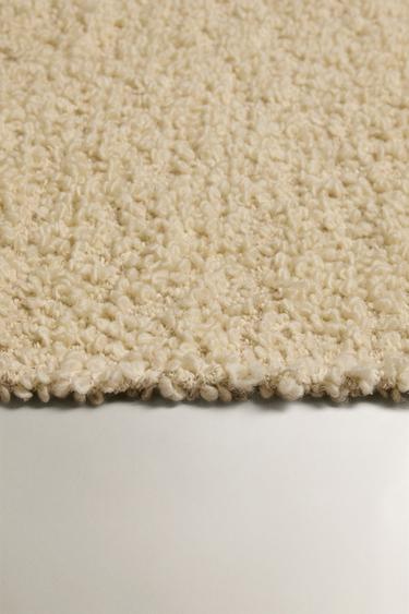 KIDS' BOUCLÉ WOOL RUG - Oyster-white by Zara - Image 2