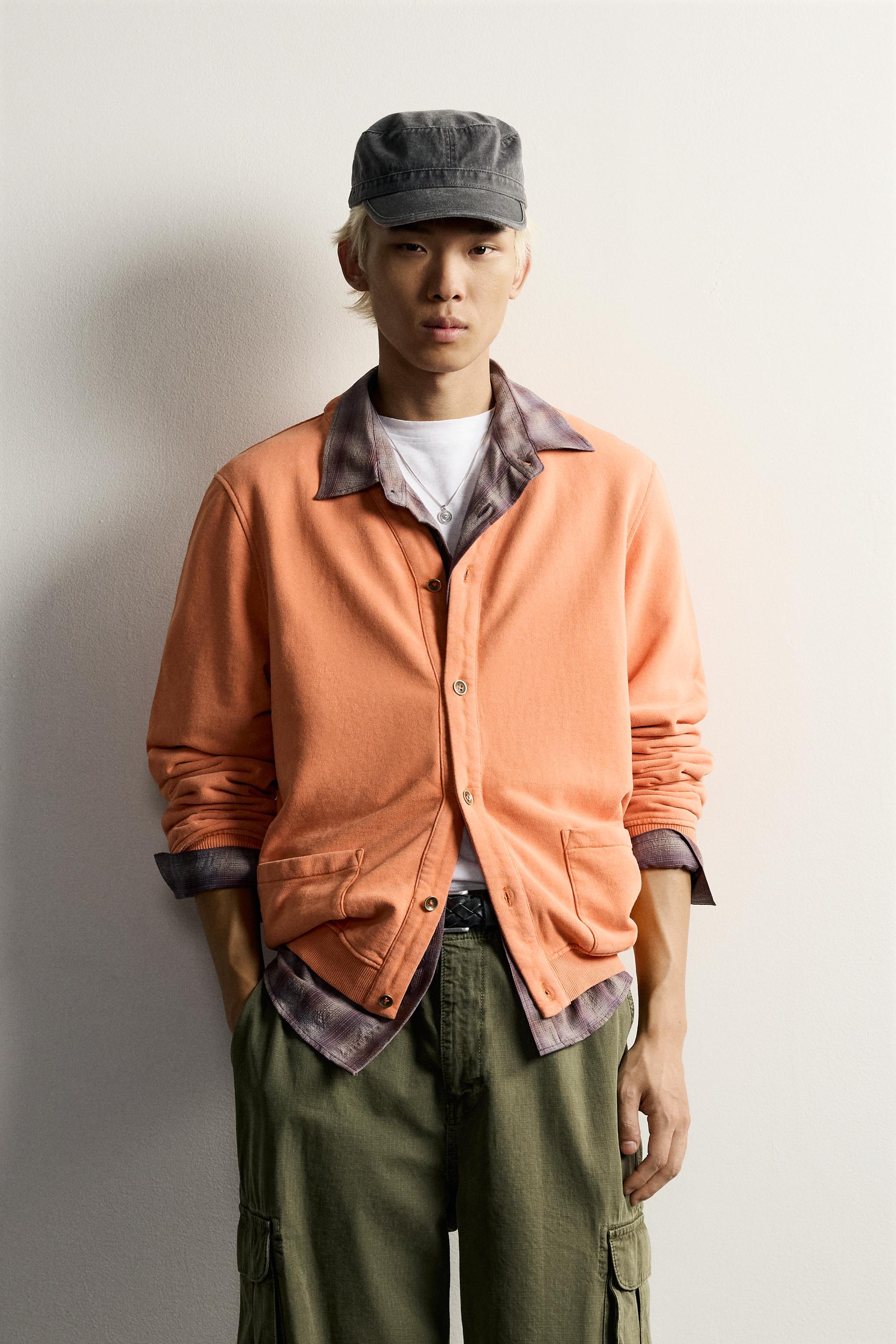 WASHED RELAXED FIT CARDIGAN