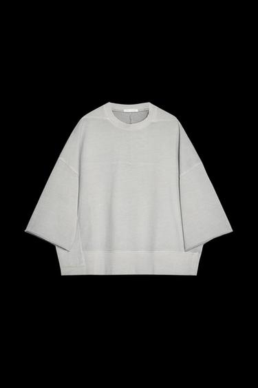 FADED SWEATSHIRT - Blue grey by Zara - Image 0