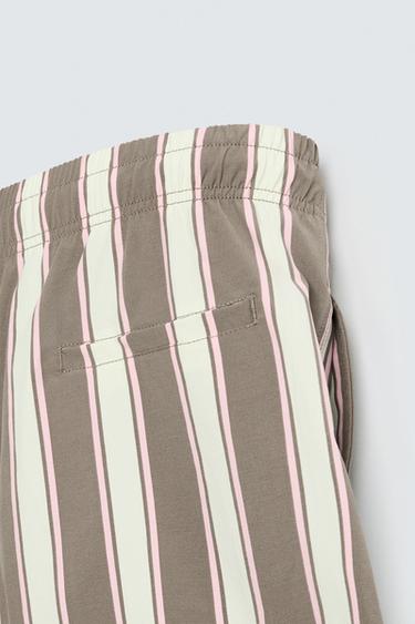STRIPED MID-LENGTH SWIMMING TRUNKS - various by Zara - Image 3