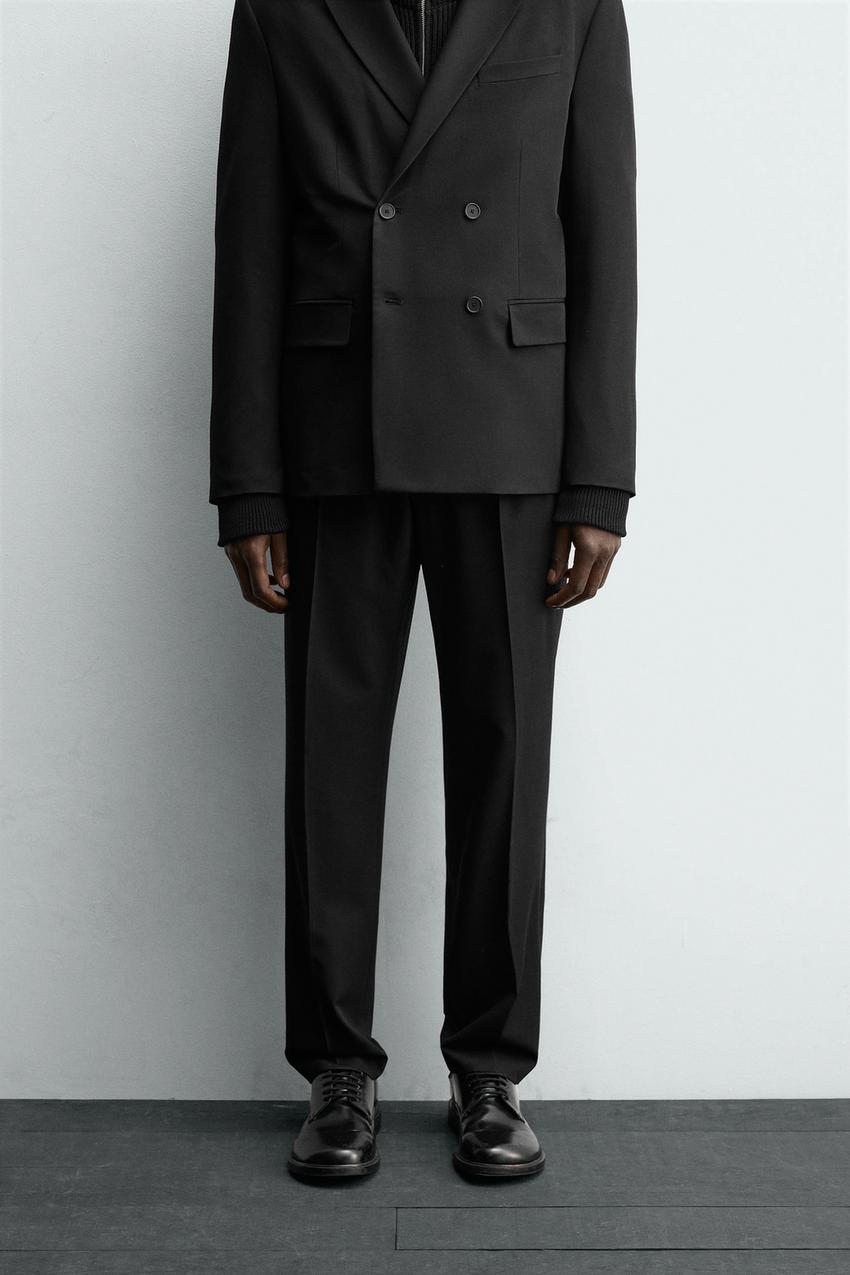 COMFORT PLEATED SUIT PANTS
