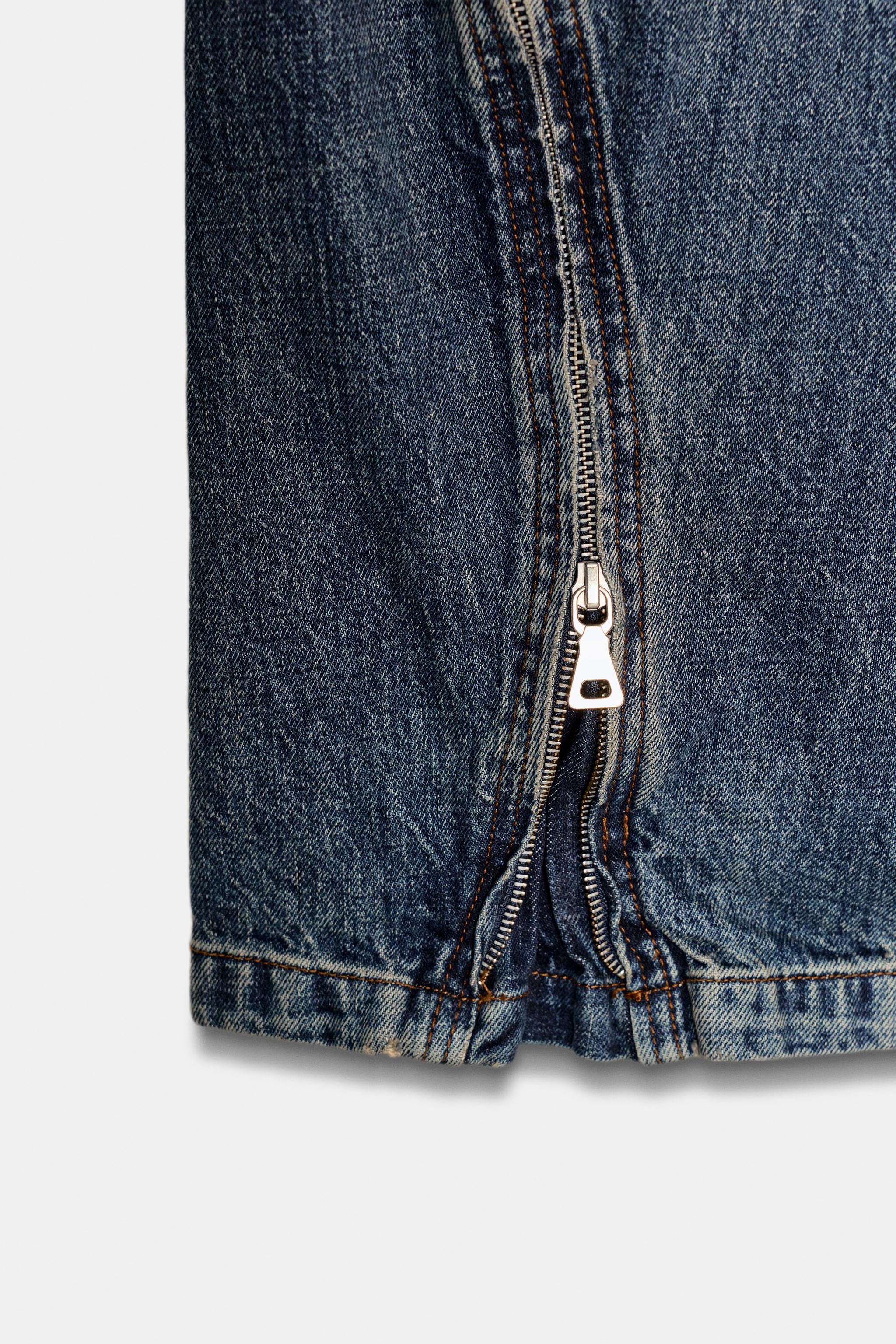 ZW COLLECTION MID-RISE BALLOON JEANS WITH ZIPPERS LIMITED EDITION