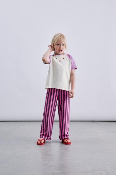 PLAIN RAGLAN SLEEVE T-SHIRT - Lilac by Zara