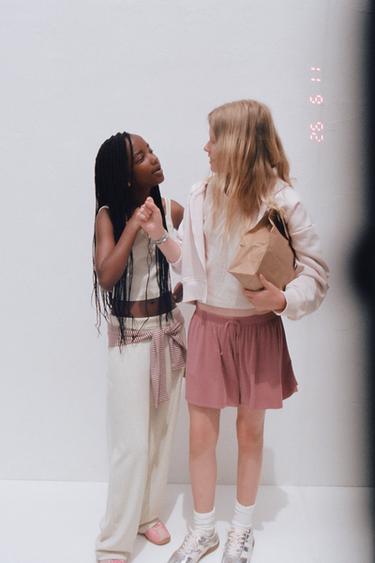 GYM BERMUDA SHORTS WITH MODAL BLEND - Dusty pink by Zara