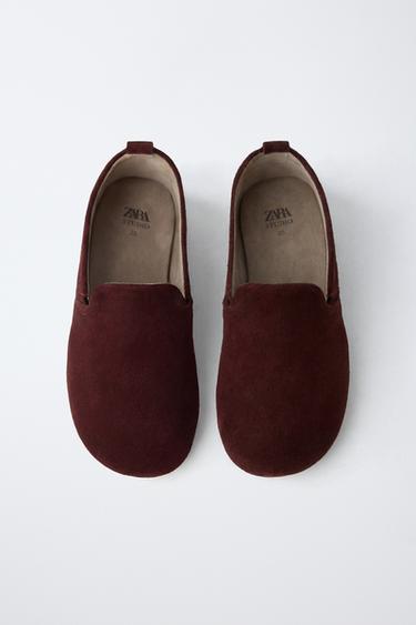 LIMITED EDITION LEATHER BABOUCHE SLIPPERS - Burgundy Red by Zara - Image 3