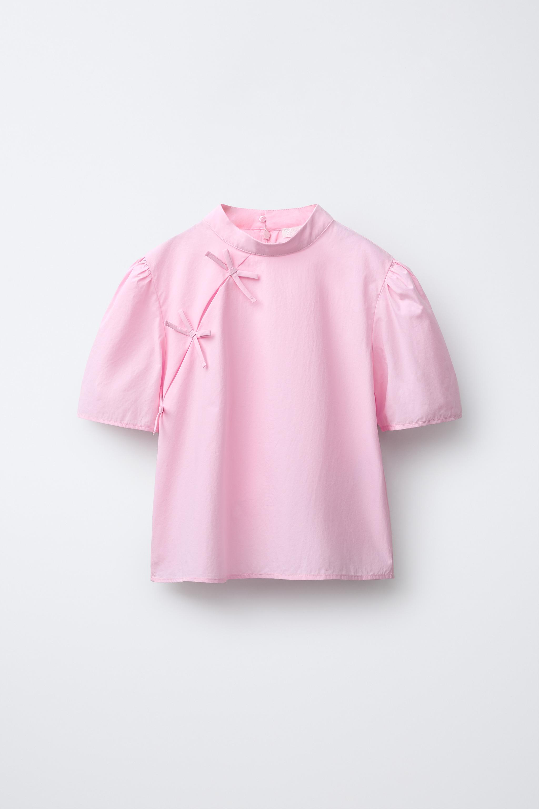 BOW SHIRT - Pink | ZARA South Africa