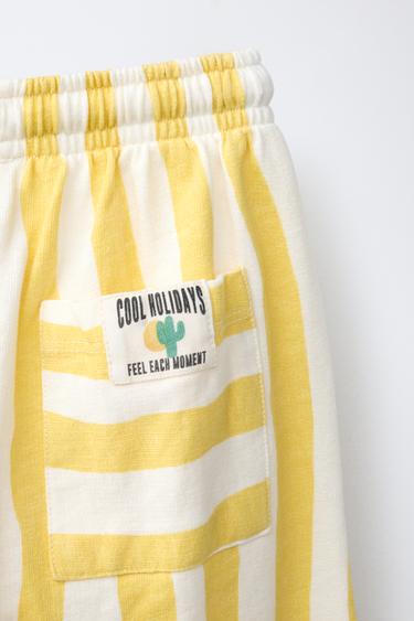 WAVY STRIPED TROUSERS - Yellow by Zara - Image 3