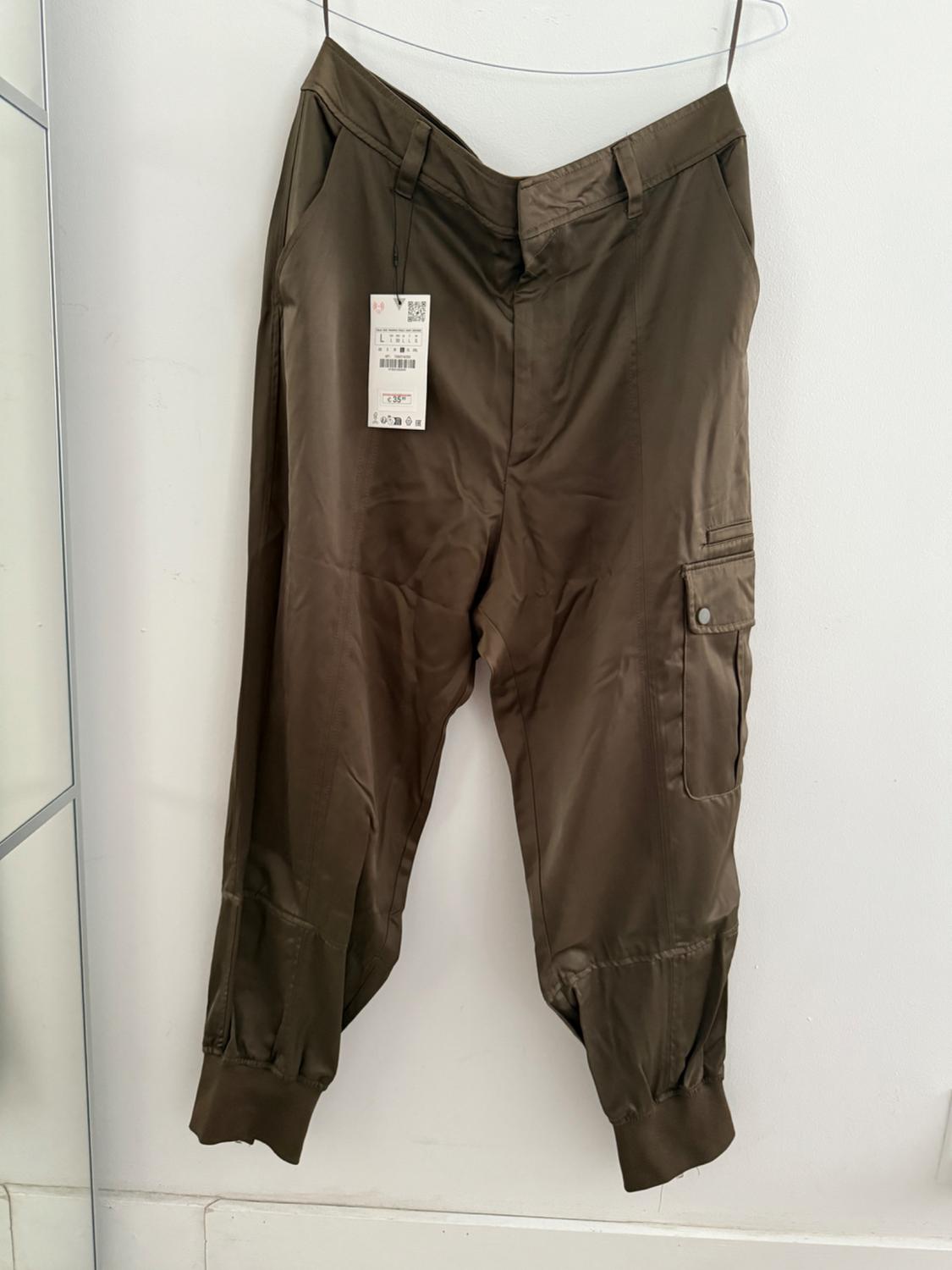 SATIN EFFECT JOGGING PANTS - Image 2