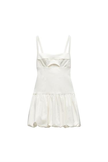 BALLOON HEM MINI DRESS