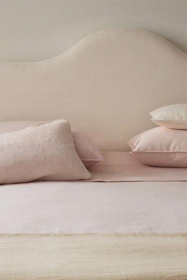 FADED LINEN DUVET COVER (140 G/M²) — Pink 1