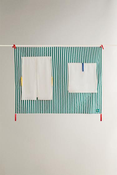 Zara KIDS COTTON CURTAIN WINDOWS X THE ANIMALS OBSERVATORY - Multicolored - Image 0