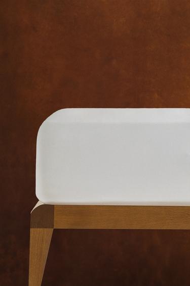 100% MULBERRY SILK FITTED SHEET | 30 CM HIGH - Ecru by Zara - Image 2