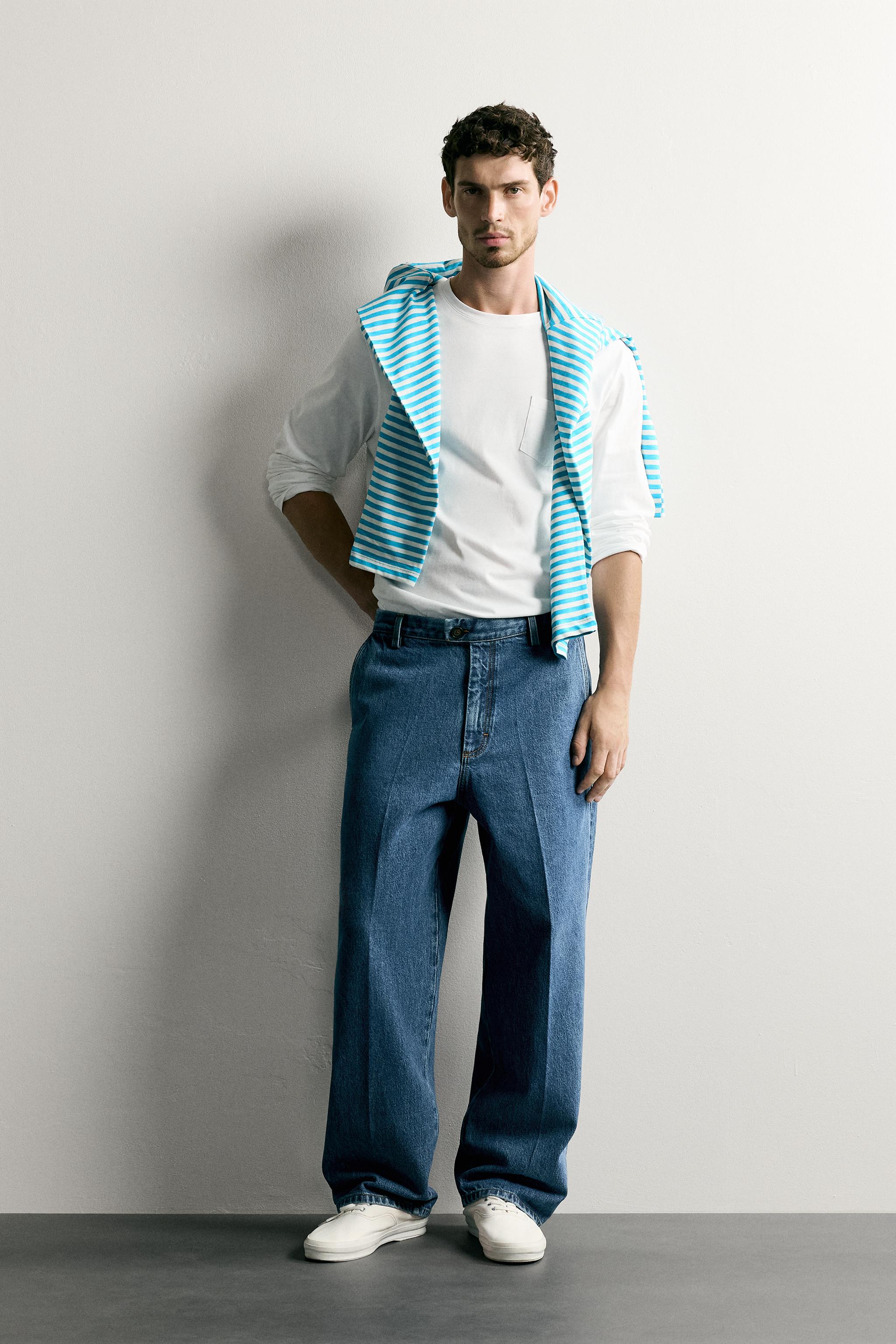 Мужские джинсы Zara REGULAR FIT DENIM CHINO TROUSERS