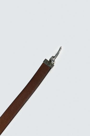 CONTRAST REVERSIBLE LEATHER BELT - Leather by Zara - Image 3