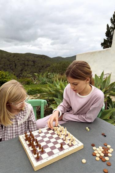 AGES 6-14/ PLAIN RIBBED PYJAMAS - Dusty pink by Zara
