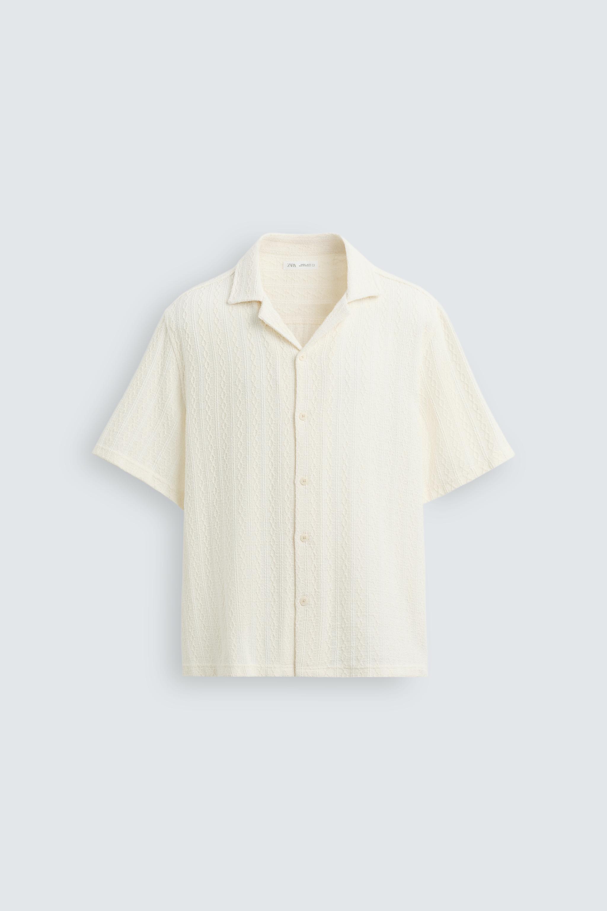 ZARA ジオメトリックジャカードシャツ L マスタード ZARA ジオメトリックジャカードシャツ L マスタード - メルカリ