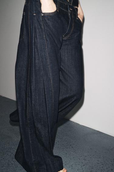 BALLOON PLEATED TROUSERS ZW COLLECTION - Blue by Zara - Image 2