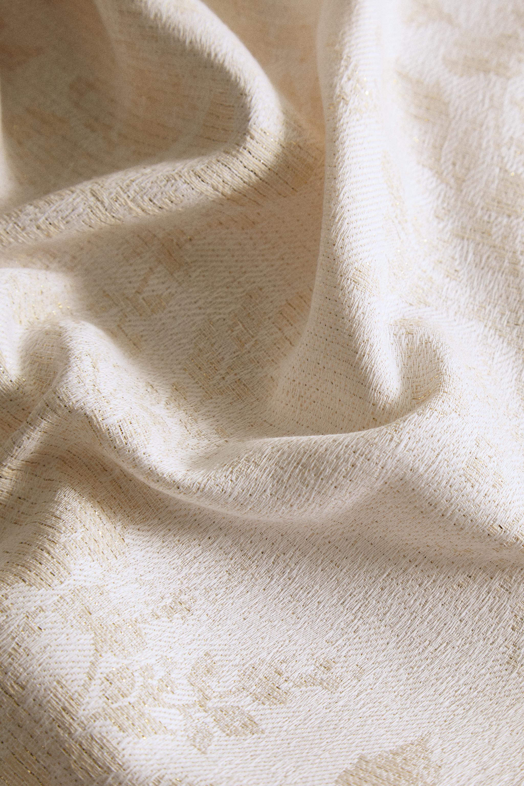 CHRISTMAS FRAMED FLORAL COTTON TABLECLOTH