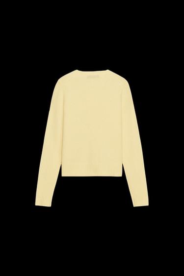 JERSEY BÁSICO 100% LANA - Amarillo claro de Zara