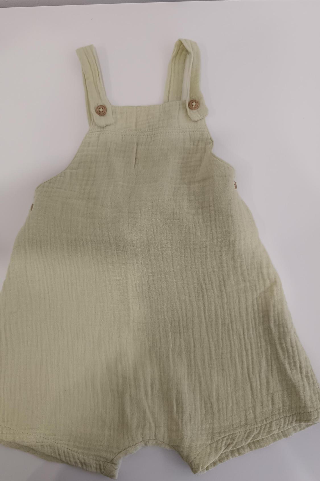 CREPE SHORT DUNGAREES