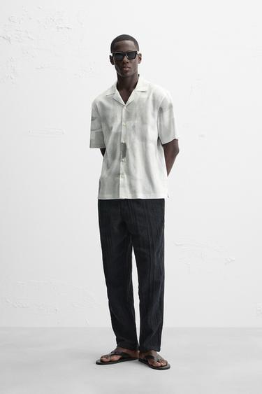 ABSTRACT PRINT SHIRT - Grey by Zara - Image 0