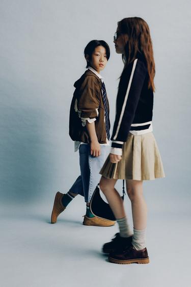 LIGHTWEIGHT COLOUR BLOCK RAINCOAT - Brown by Zara
