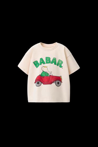 Zara BABAR™ PRINT T-SHIRT - Light beige - Image 0