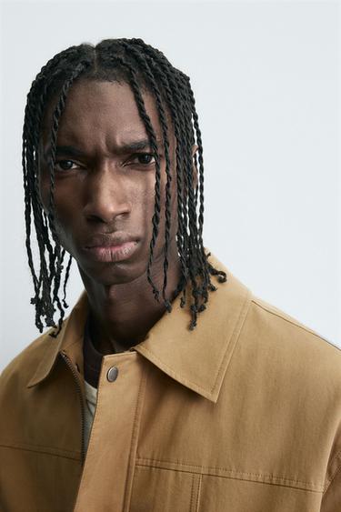 VESTE À POCHES EN COTON - Beige de Zara - Image 4