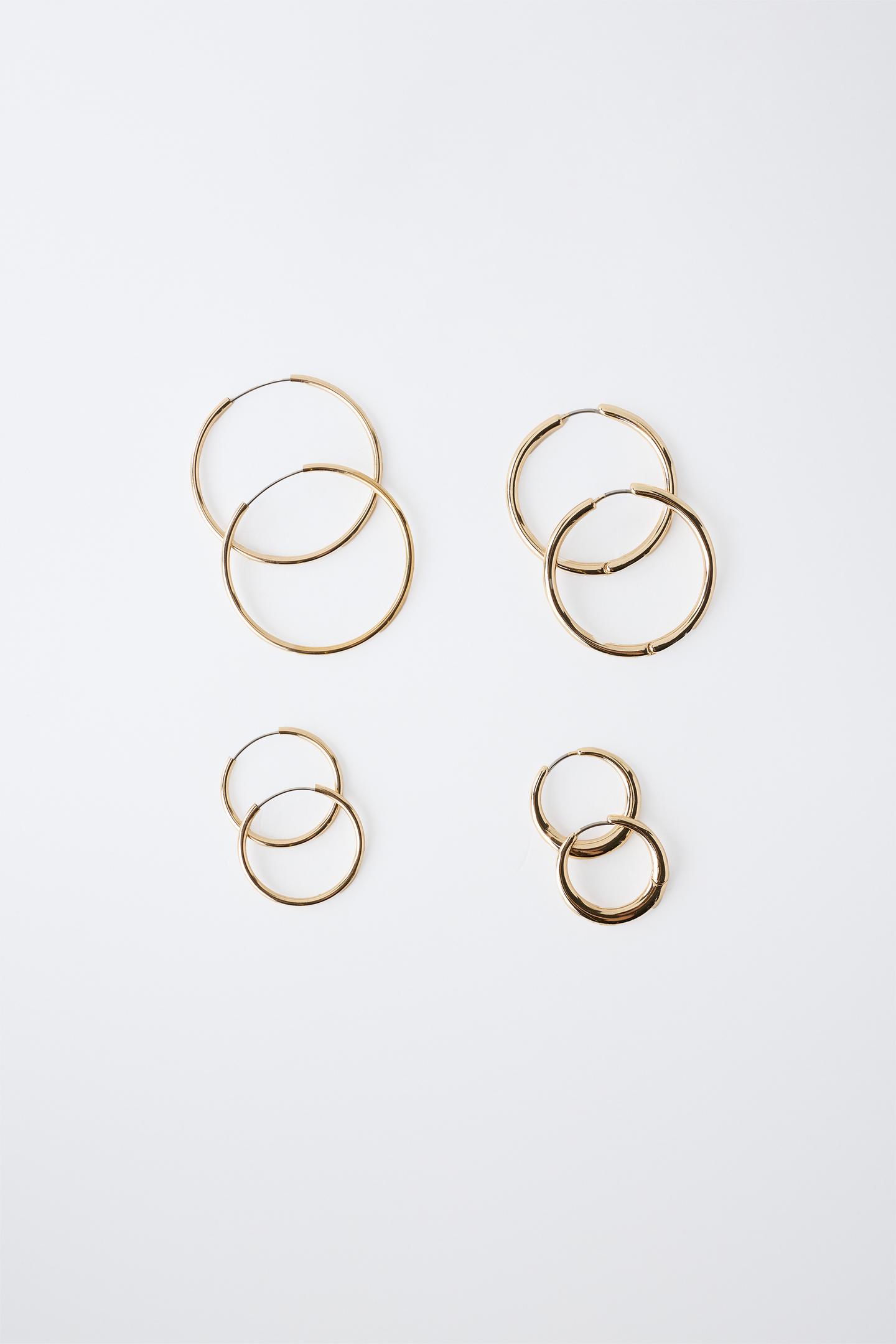 Детские серьги Zara Four-Pack OF, цвет: Золотой — фото 1