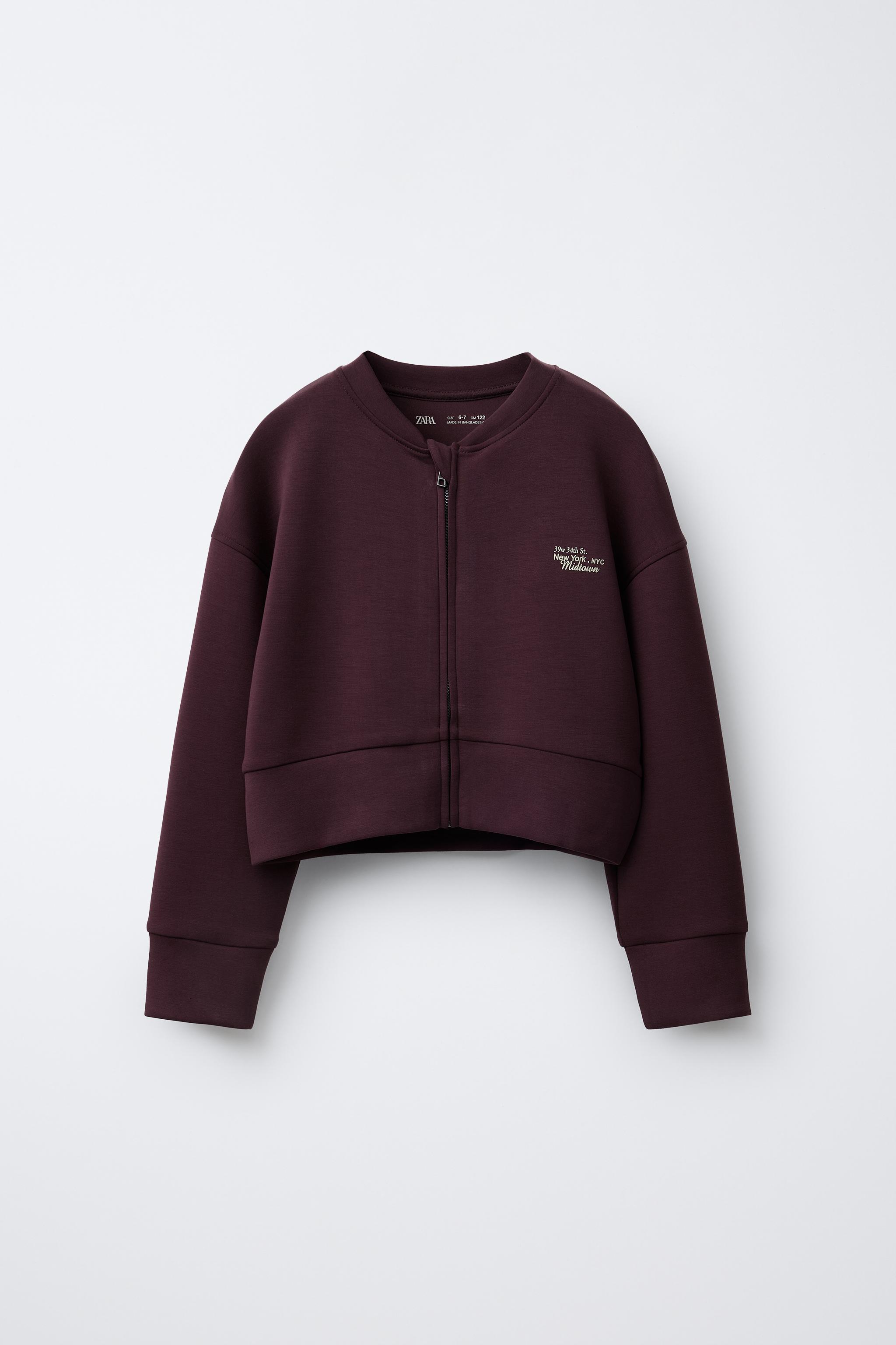 VESTE BOMBER AVEC MODAL, INSCRIPTION EN RELIEF