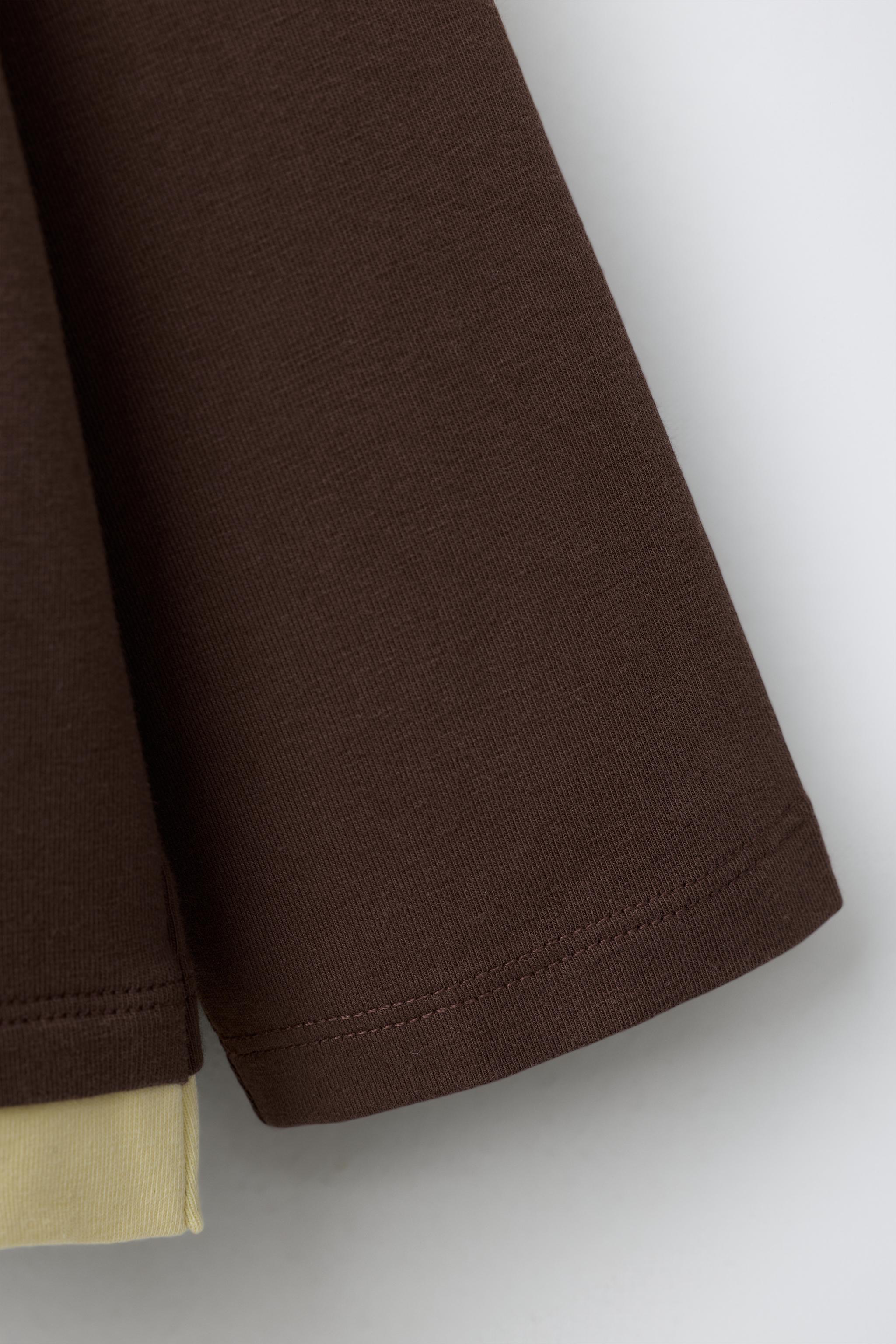 LAYERED HENLEY T-SHIRT