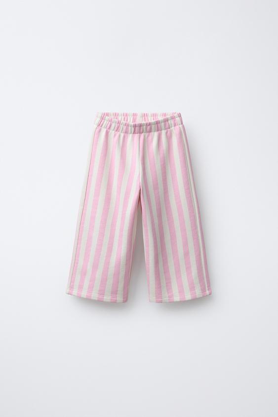 STRIPED CULOTTES - Pink by Zara - Image 0