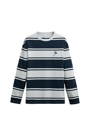 CAMISETA RAYAS BORDADO